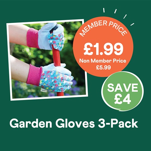 3-Pack Garden Gloves